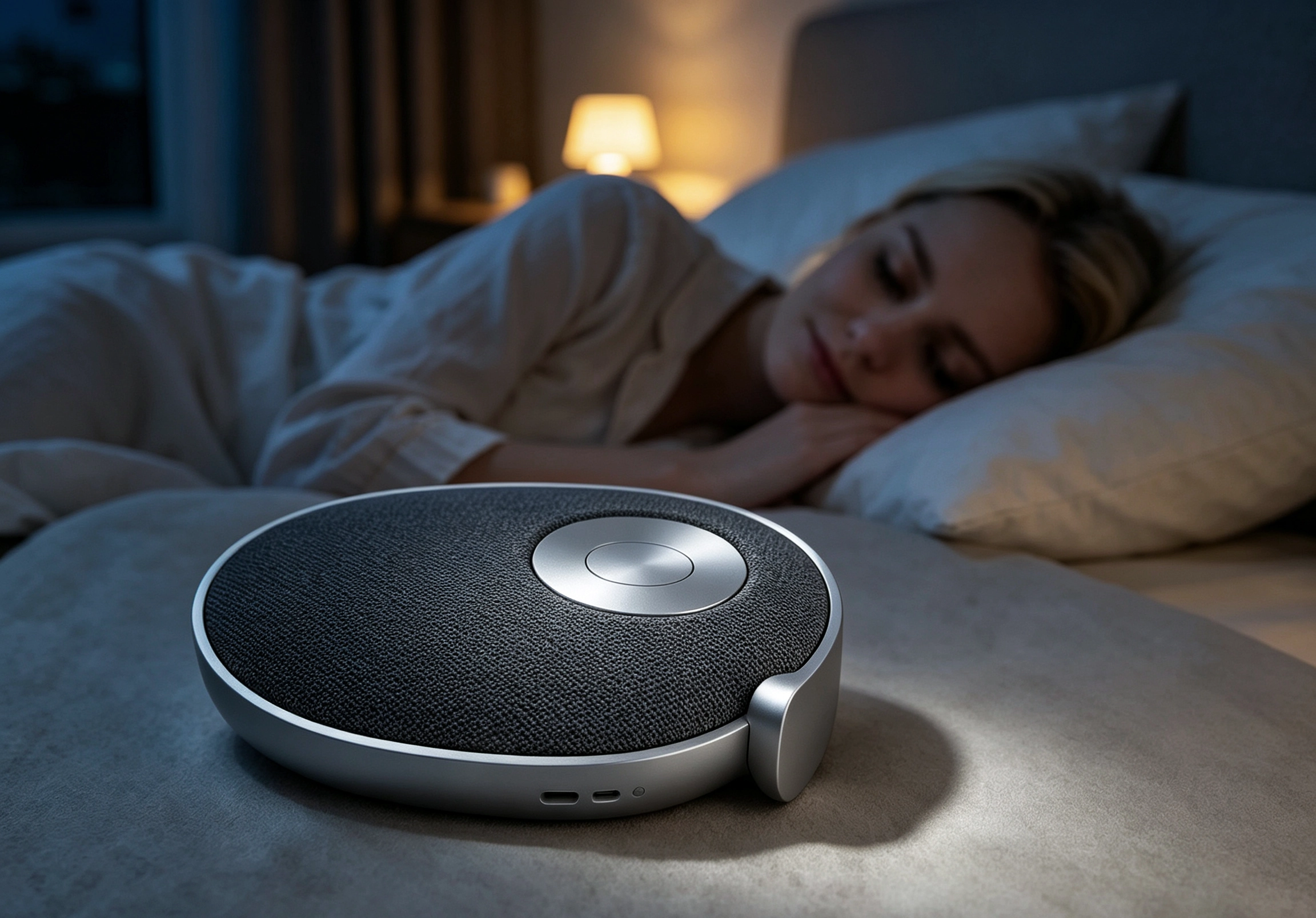 BETRUE BTS161B pebble Bluetooth speaker with nature sounds and LED night light