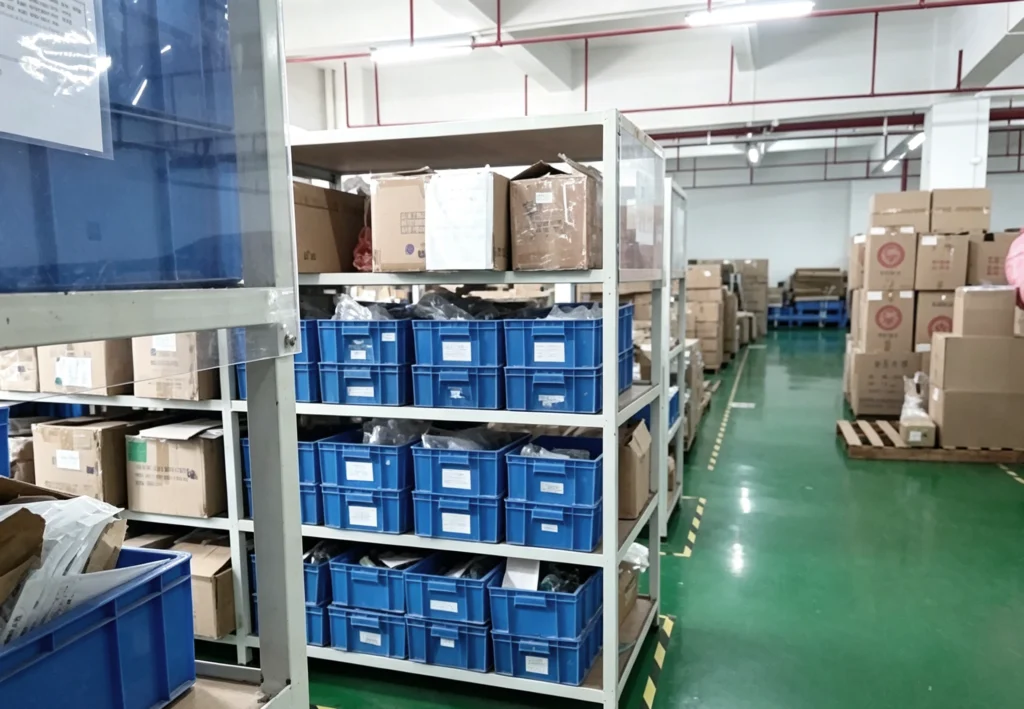 BETRUE electronic components raw material warehouse, BSCI audited audio speaker factory