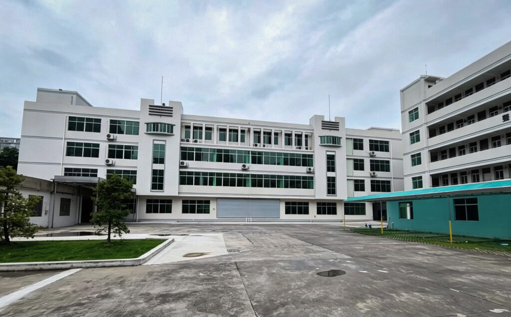 Exterior view of BETRUE Huizhou main factory building, BSCI audited audio speaker factory