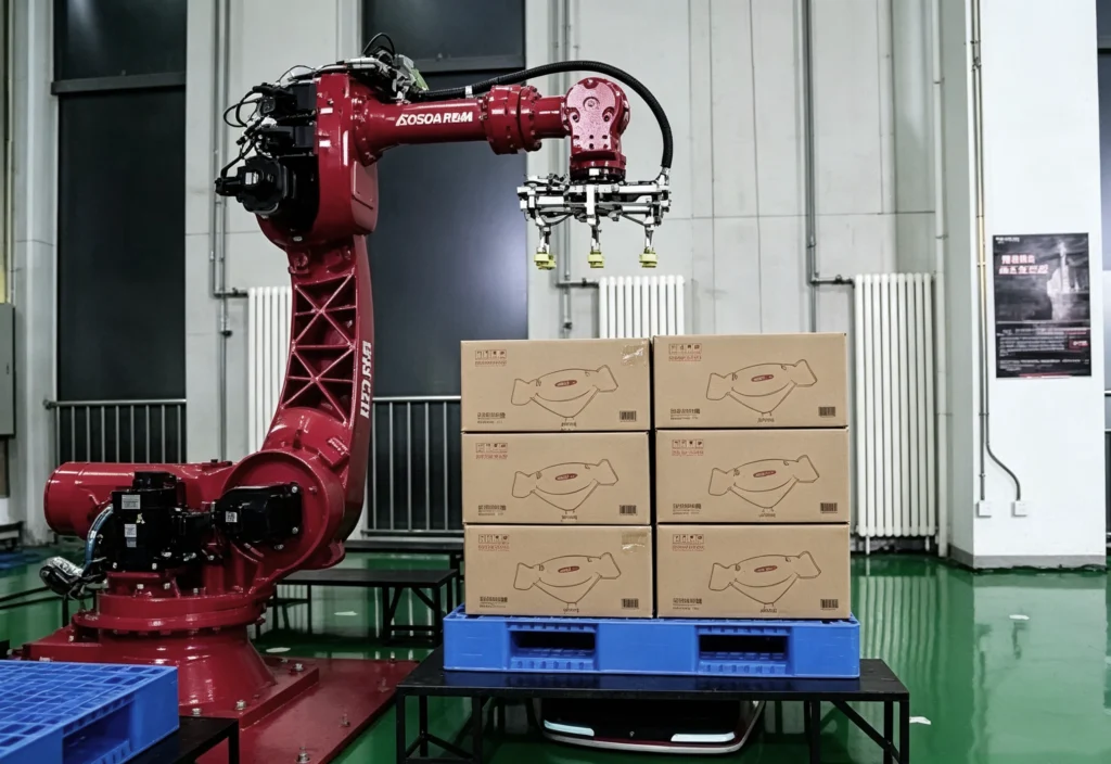 BETRUE automated robotic palletizing system, BSCI audited audio speaker factory