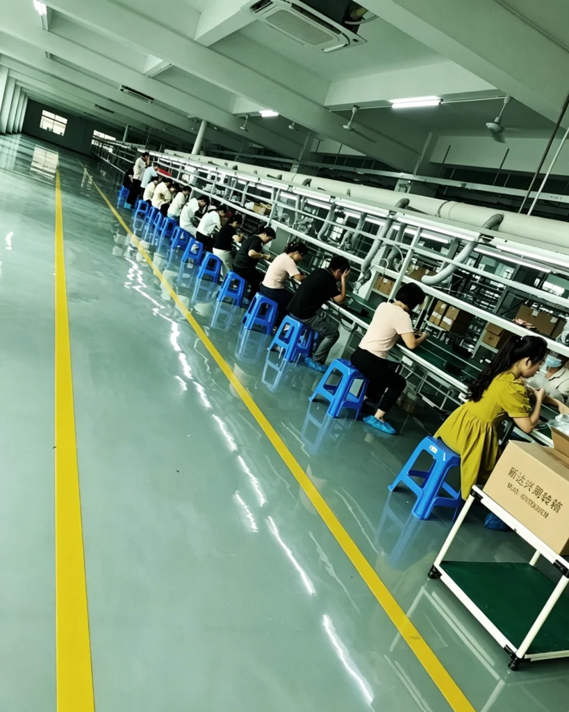 BETRUE finished product assembly workshop line, updated CE compliant audio OEM manufacturer