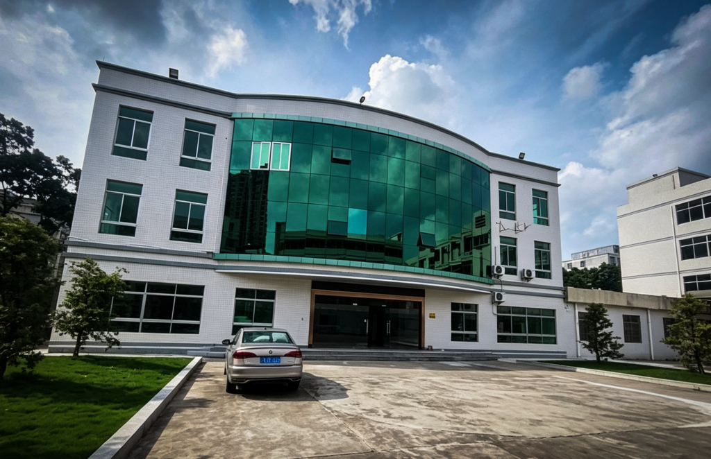 Exterior of BETRUE Huizhou admin office building, BSCI audited audio speaker factory