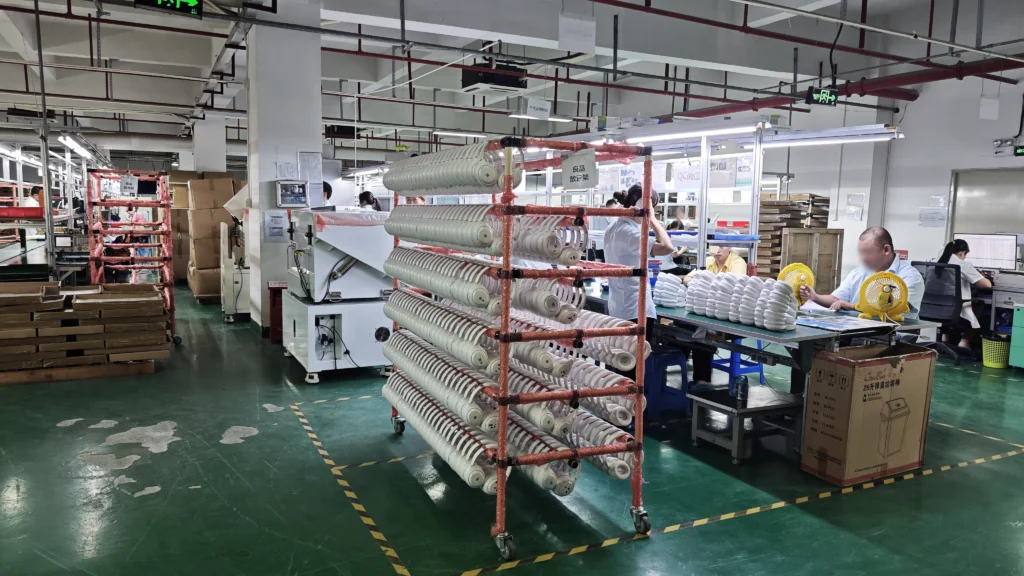 BETRUE electronics assembly workshop production area, BSCI audited audio speaker factory
